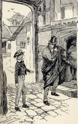 Oliver ontmoet een mysterieuze vreemdeling, uit 